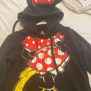 disney parks minnie mouse ear hoodie